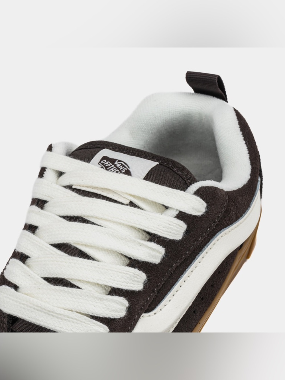 🆕 Vans Knu Skool Turkish Coffee Brown Gum Sole Sneakers NWT Men’s 6 Women’s 7.5 - Picture 4 of 9